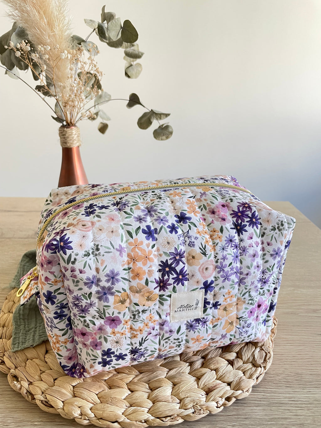 Trousse de toilette Romane violette