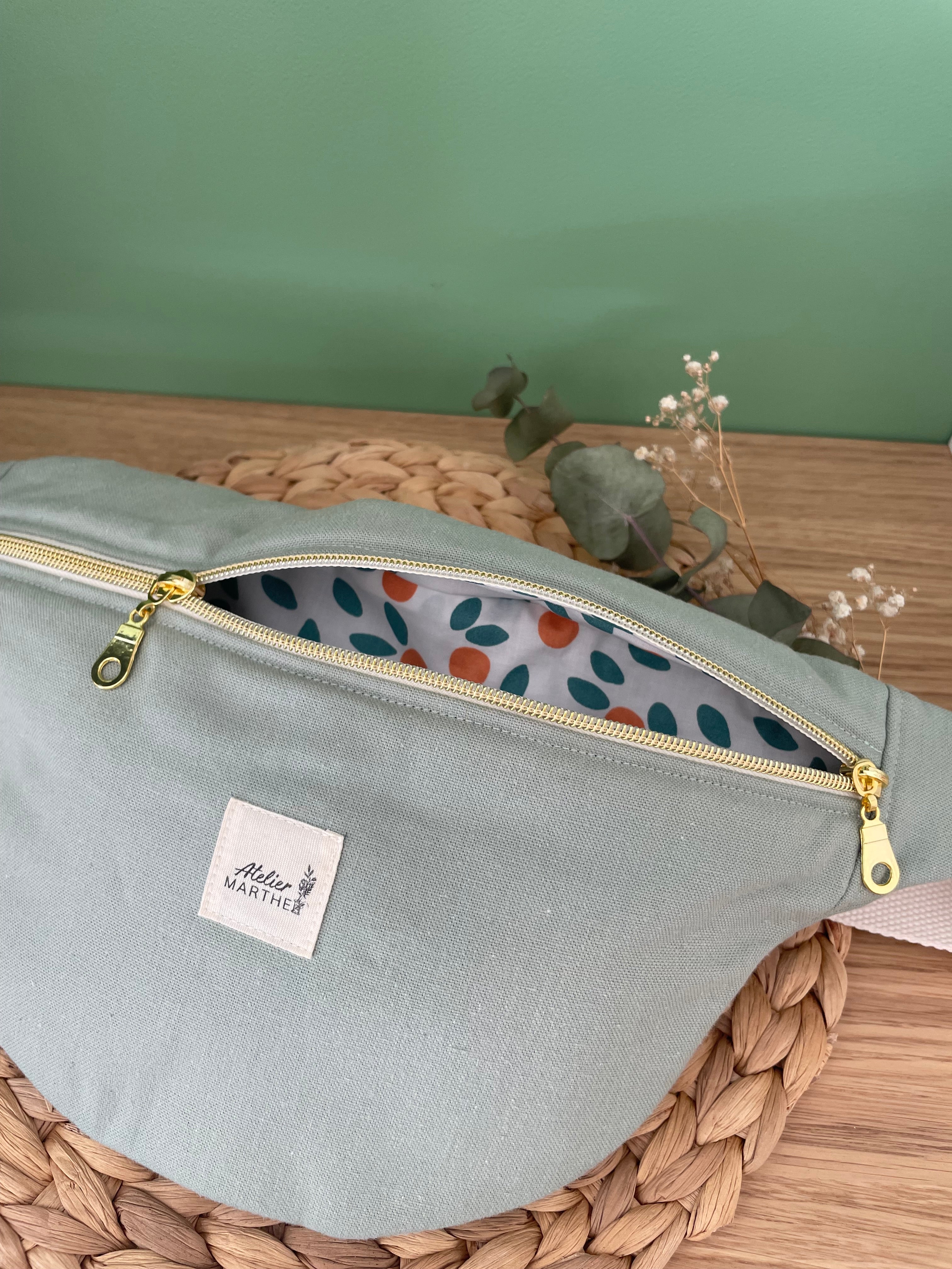 Banane toile vert d'eau