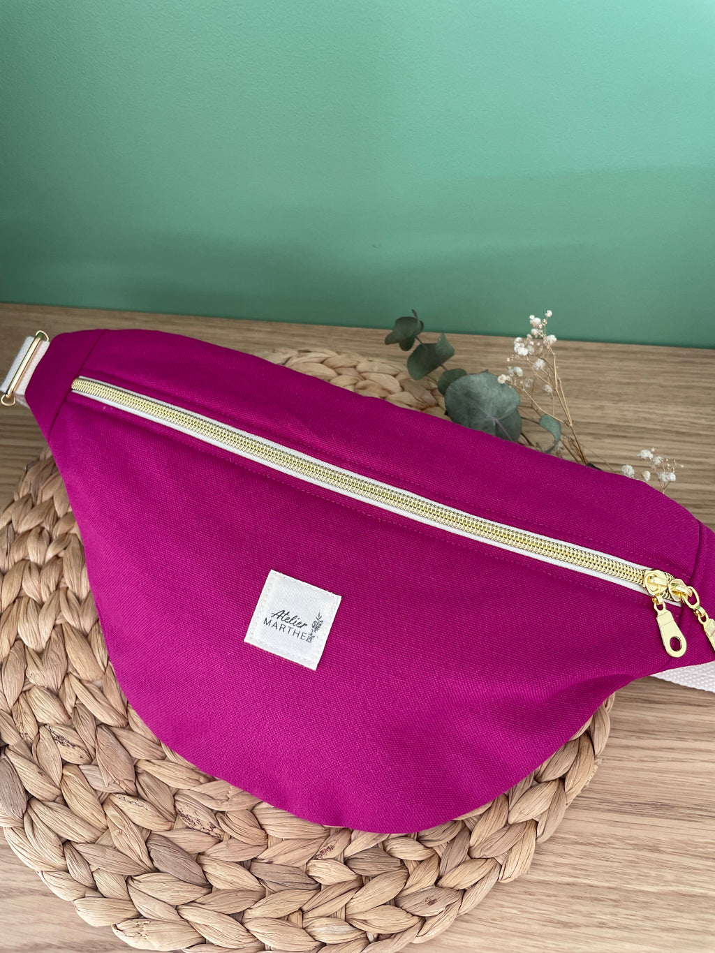 Banane toile framboise