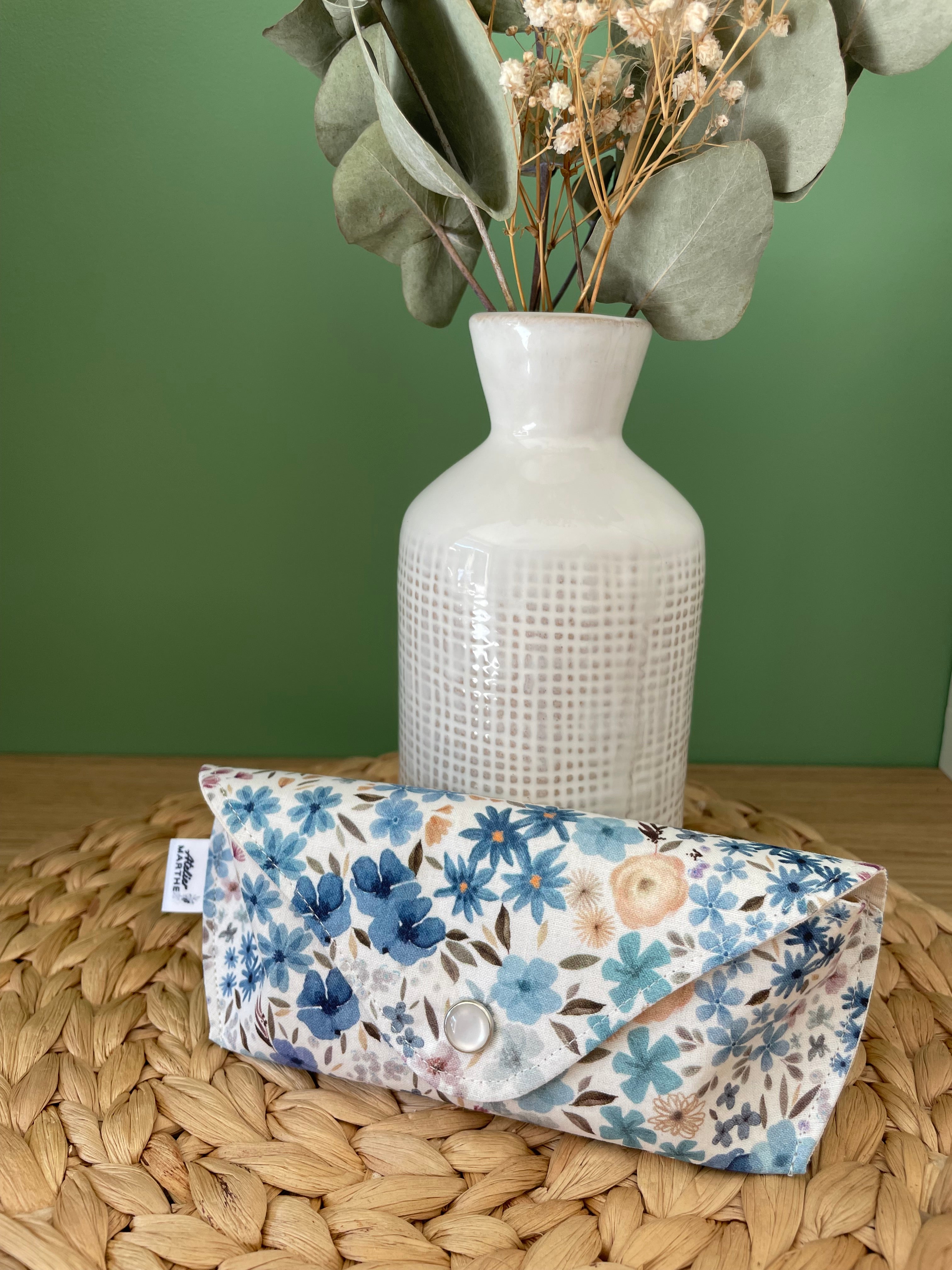 Etui à Lunettes Romane Bleu