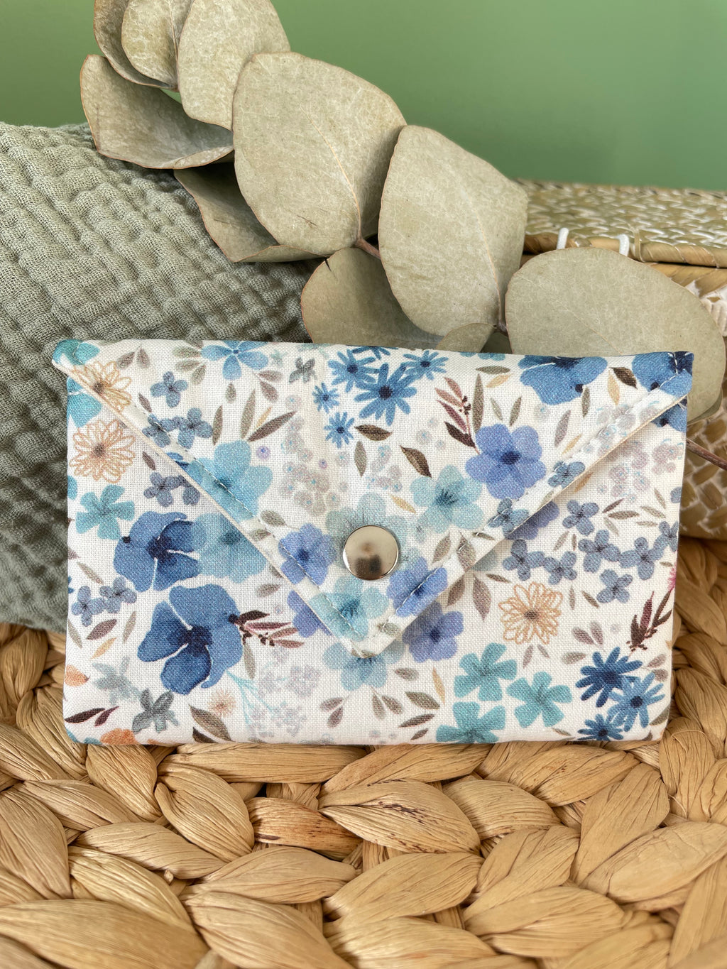 Mini pochette Romane Bleu