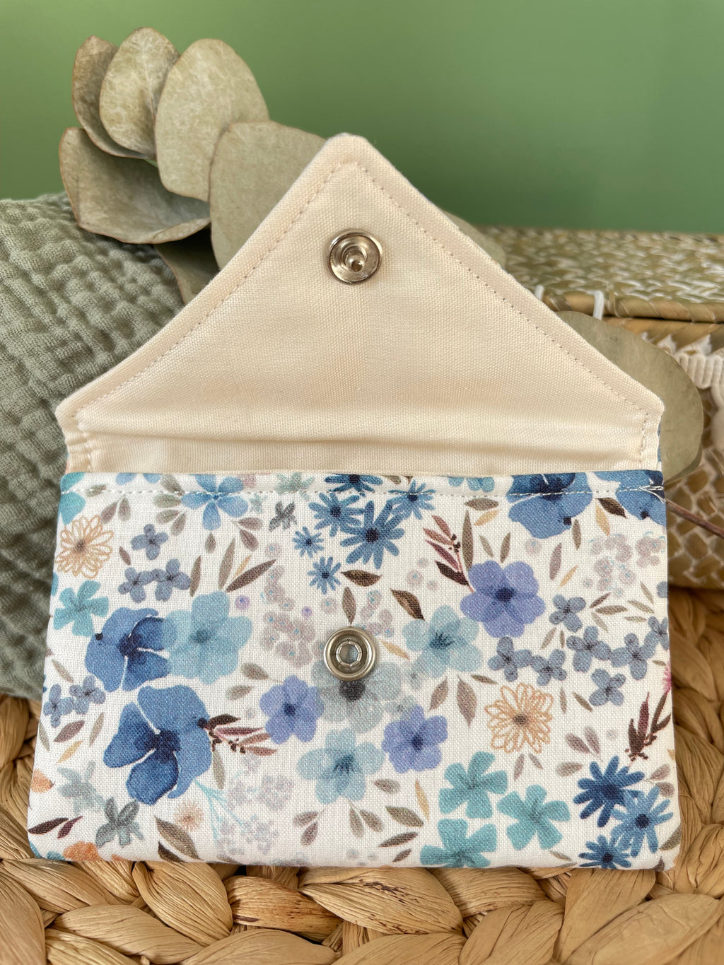 Mini pochette Romane Bleu