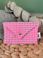 Mini pochette Vichy Rose Fluo