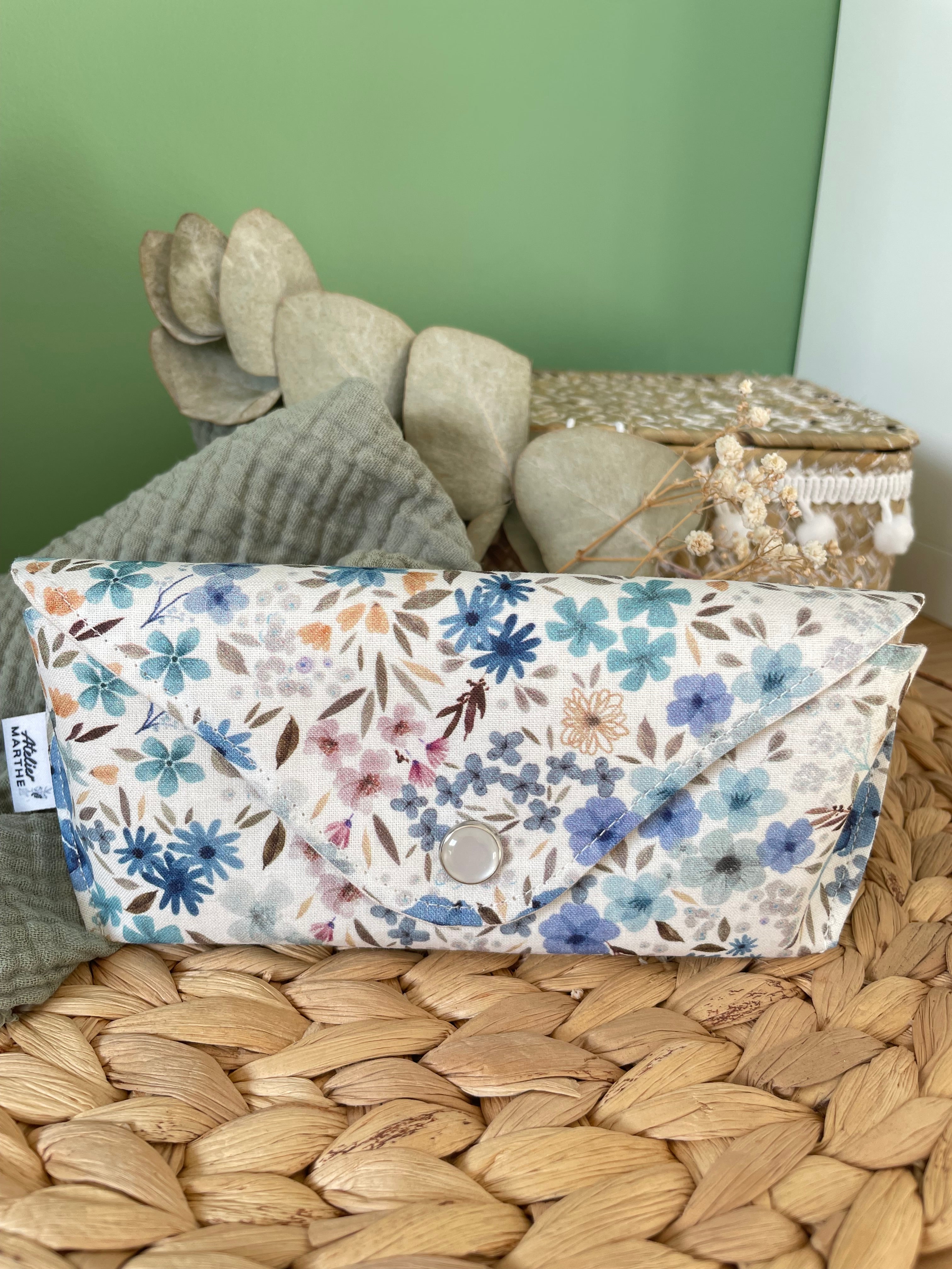 Etui à Lunettes Romane Bleu