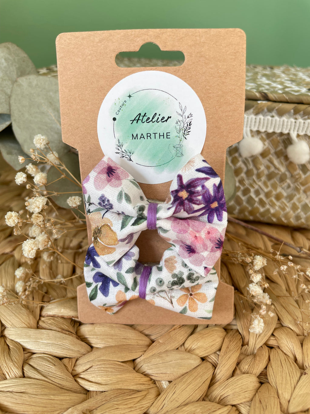 Barrettes Romane Violet