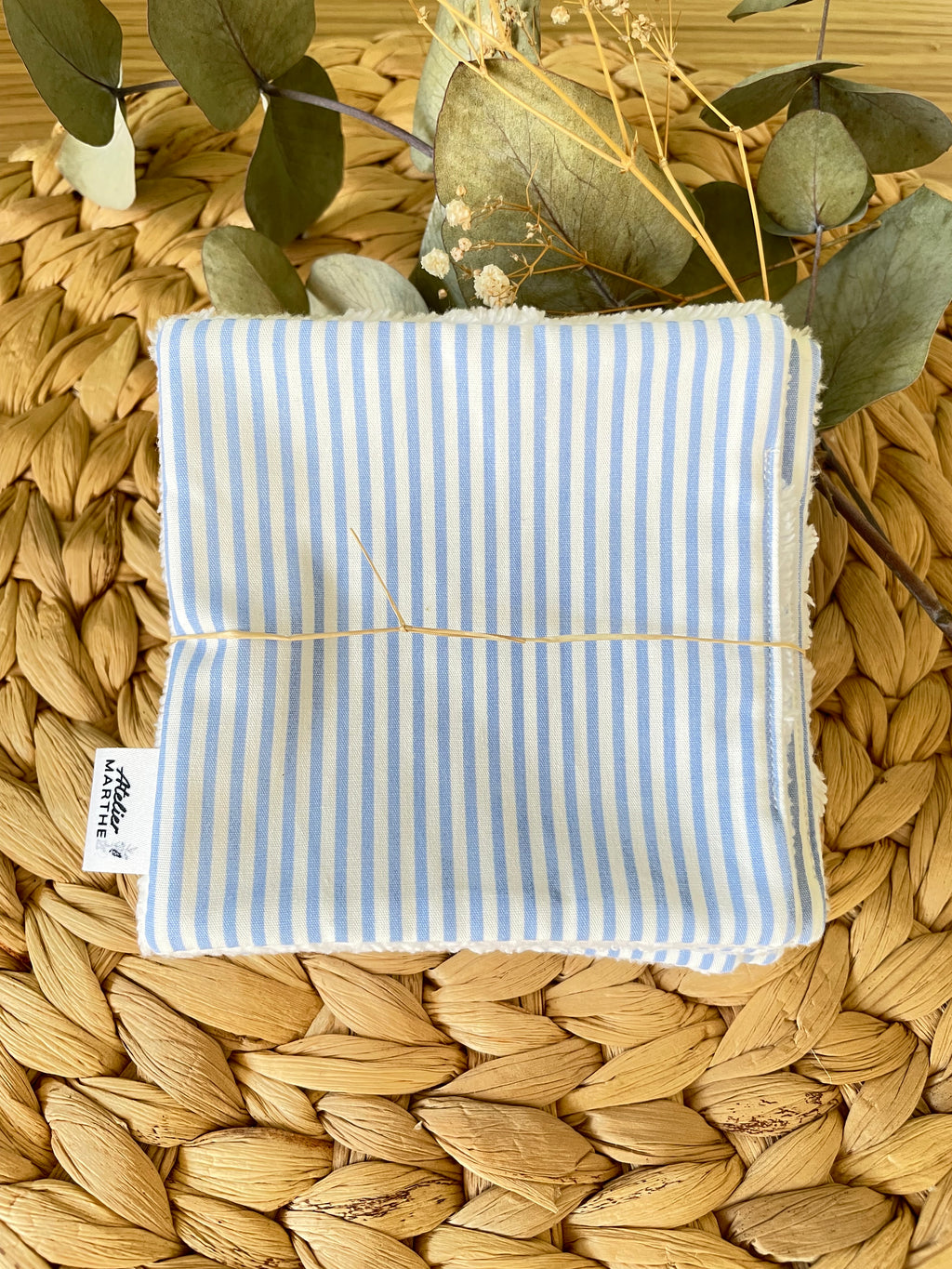 Lot de 5 lingettes lavables bambou Soline