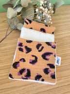 Lot de 5 lingettes lavables bambou Fauve