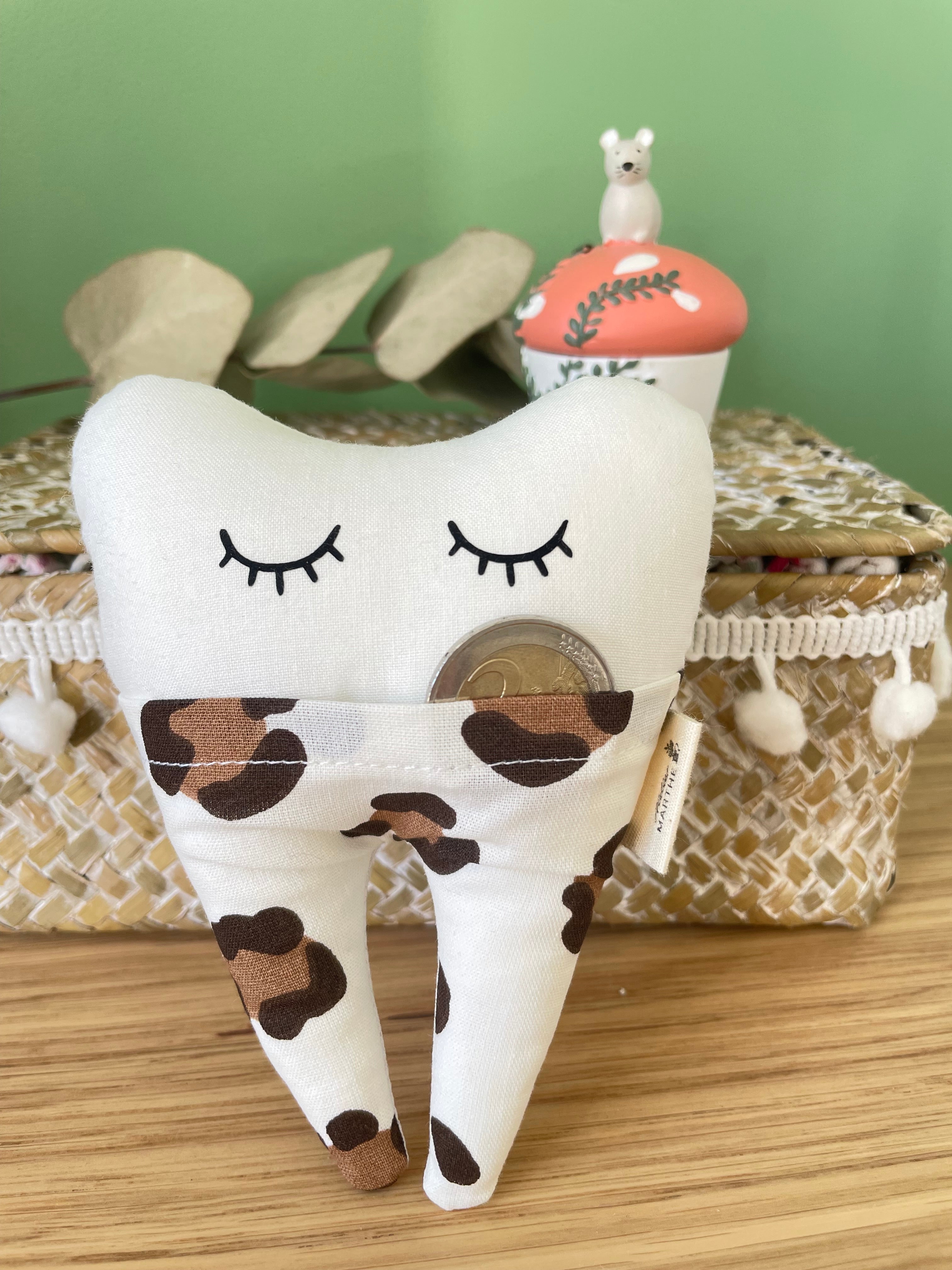 Pochette dent de lait Léopard