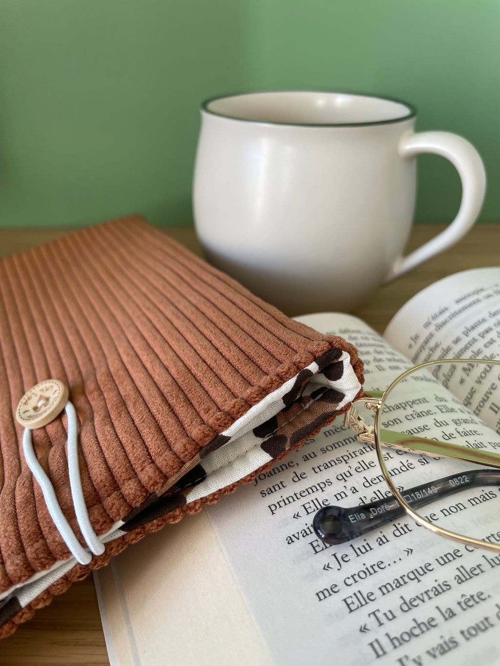 Pochette livre de poche velours personnalisable